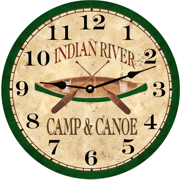 canoe-fishing-clock