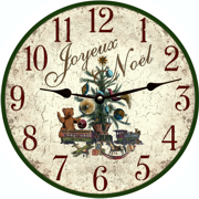 french-country-wall-clock-christmas-tree-clock