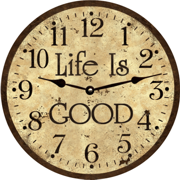 life-is-good-clock