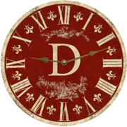 monogram-clock-personalized
