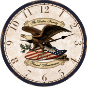 personalized-eagle-wall-clock