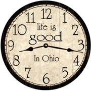 ohio-clock-personalized-life-is-good-clock