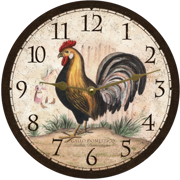 rustic-rooster-clock