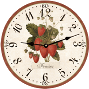 strawberry-french-country-wall-clock