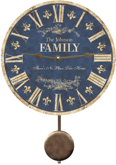 blue-family-clock