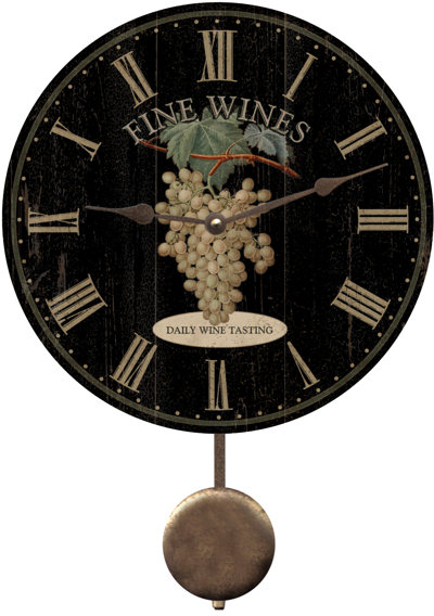 grape-wall-clock