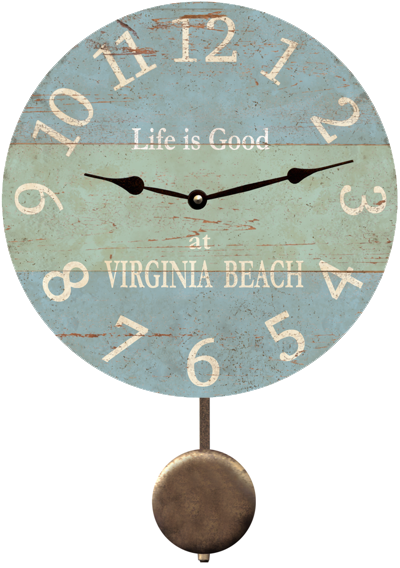 personalized-beach-wall-clock