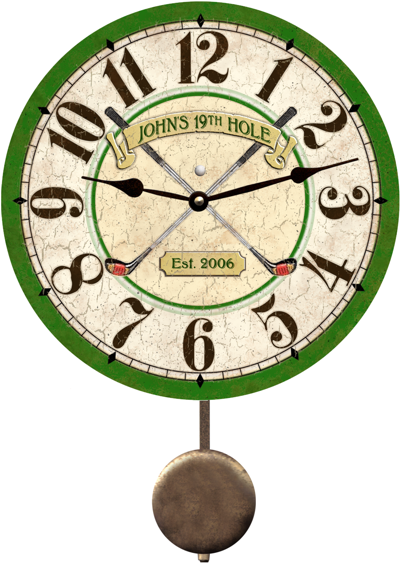 personalized-golf-clock